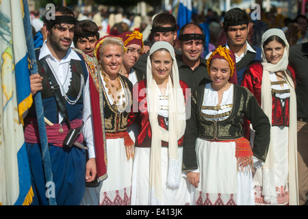 Griechenland, Rhodos-Stadt, Parade Zum Ochi-Tag Stockfoto