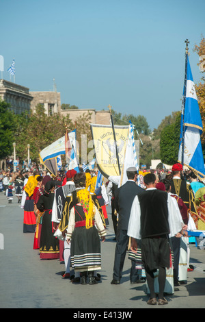 Griechenland, Rhodos-Stadt, Parade Zum Ochi-Tag Stockfoto