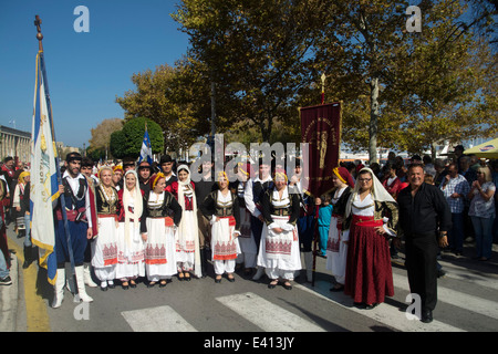 Griechenland, Rhodos-Stadt, Parade Zum Ochi-Tag Stockfoto