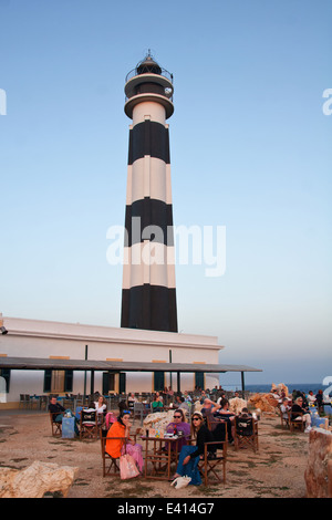 Cap de Artrutx Leuchtturm, Menorca Stockfoto