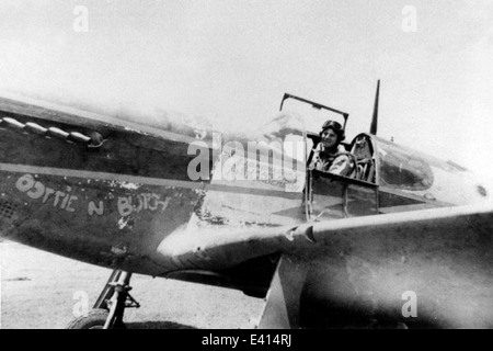 20 - Generalmajor Marv Lubner in P-51 C Stockfoto