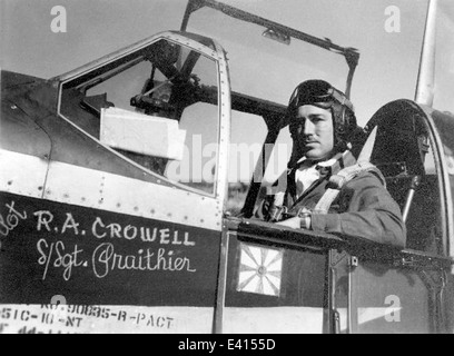 9 - Lt. Crowell, Cockpit, P-51 C, drucken Sie die Datei Stockfoto