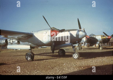 14 - Farbe, P-38s 449th FS, Chengkung, 1945 Stockfoto