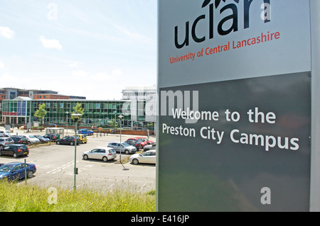 University of central Lancashire Preston Stadtcampus Stockfoto