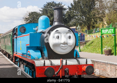 England, Hampshire, Ropely Erbe Bahnhof, Thomas the Tank Engine Stockfoto