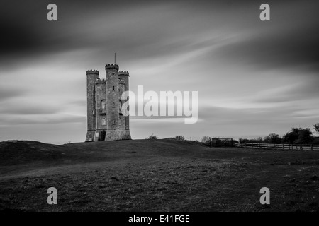 Broadway Tower, eine Torheit befindet sich auf dem Broadway Hill in Worcestershire, UK Stockfoto