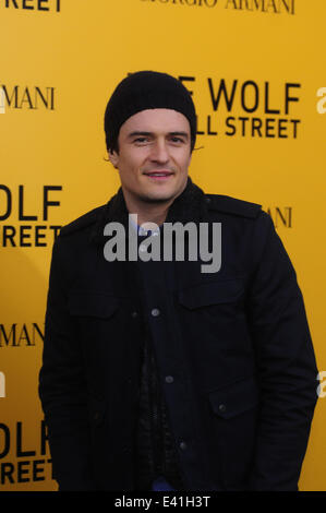 US-Premiere von der Wolf der Wall Street mit: Orlando Bloom wo: New York City, New York, Vereinigte Staaten, wann: 17. Dezember 2013 Stockfoto