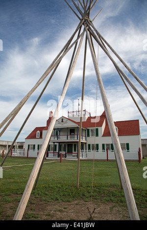 Fort Union Handelsposten National Historic Site. Stockfoto