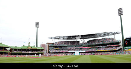 Die Asche 2013 / 14: Australien V England - fünfte Test - Tag drei Featuring: Atmosphäre wo: Sydney, Australien bei: 5. Januar 2014 Stockfoto