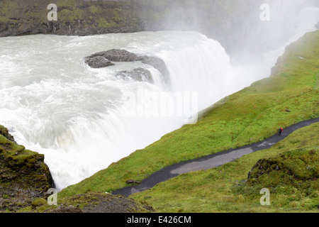 Gullfoss, Fluss Hvita, Haukadalur, Süd-West Island, Gullfoss, Fluss Hvita, Haukadalur, Südwest Island Stockfoto