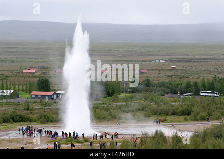 Thermische hot spring Blesi in der Nähe von Geysir, Blaskogabyggd, Haukadalur, Soth Island Stockfoto