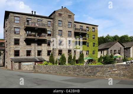 Wildwasser-Hotel am Backbarrow, Nr. Ulverston, Cumbria Stockfoto
