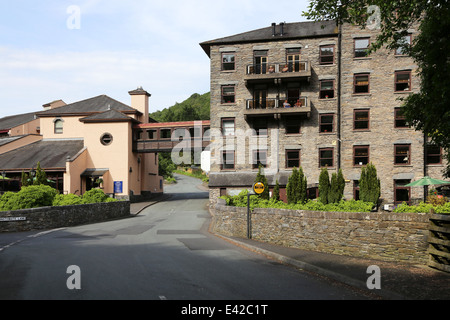 Wildwasser-Hotel am Backbarrow, Nr. Ulverston, Cumbria Stockfoto