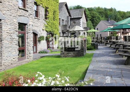 Wildwasser-Hotel am Backbarrow, Nr. Ulverston, Cumbria Stockfoto