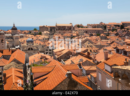 Dächer von Dubrovnik, Kroatien, Stockfoto