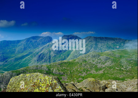 Die Scafells vom Nordwestgrat Stockfoto