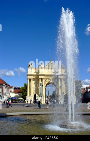 Brandenburger Tor, Luisenplatz, Potsdam Deutschland Stockfoto