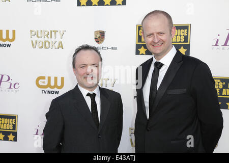 Prominente besuchen 19. Critics' Choice Film Awards Zeremonie LIVE auf The CW Network The Barker Hangar.  Mitwirkende: Gäste wo: Los Angeles, California, Vereinigte Staaten von Amerika bei: 16. Januar 2014 Stockfoto