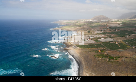 Küste von Buenavista del Norte im Nordwesten von Teneriffa, Kanarische Inseln. Stockfoto