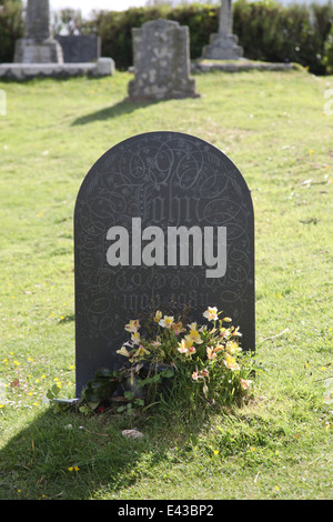 St. Enedoc Kirche und Friedhof Stockfoto