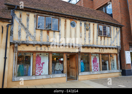 Fachwerk Tudor Style Shop High Street Solihull West Midlands UK Stockfoto