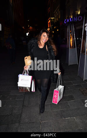 MediaSKIN NTA Gifting Lounge im Penthouse mit: Lizzie Cundy Where: London, Vereinigtes Königreich bei: 20. Januar 2014 Stockfoto