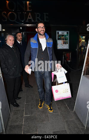 MediaSKIN NTA Gifting Lounge im Penthouse mit: Tom Ellis wo: London, Vereinigtes Königreich bei: 20. Januar 2014 Stockfoto