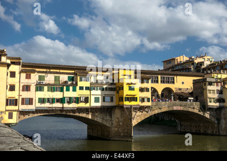 Ponte Vecchio (alte Brücke) in Florenz, Italien Stockfoto