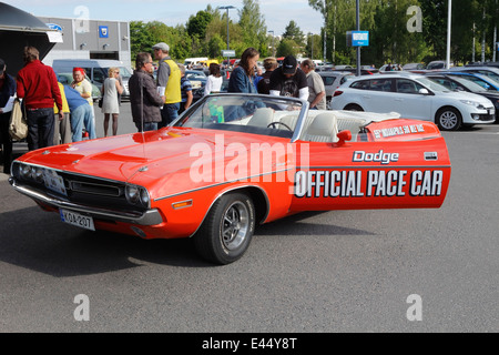 Die offizielle Pace Car für das Indianapolis 500 Meilen-Rennen 1971 Dodge Challenger Cabrio Stockfoto