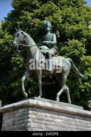 Chatham, Kent, England, UK. Statue von Lord Kitchener, im Anflug auf Fort Amhurst (von Sydney März 1912) Stockfoto