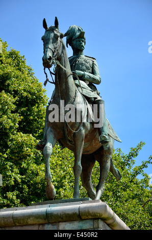 Chatham, Kent, England, UK. Statue von Lord Kitchener, im Anflug auf Fort Amhurst (von Sydney März 1912) Stockfoto