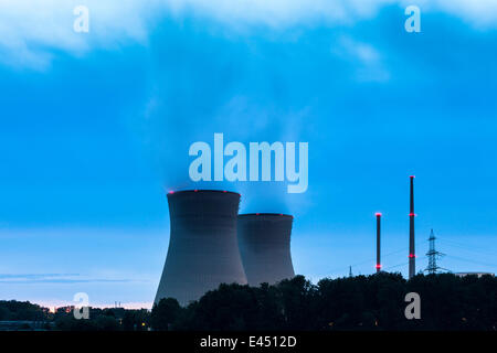 Gundremmingen Nuclear Power Plant, Grundremmingen, Schwaben, Bayern, Deutschland Stockfoto