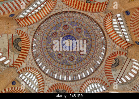 Hauptkuppel der Selimiye Moschee, von Mimar Sinan, Edirne, Ost-Thrakien, Marmara Region, Türkei Stockfoto