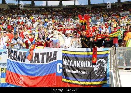 Rio De Janeiro, Brasilien. 22. Juni 2014. Fans Fußball: FIFA World Cup Brasilien 2014 Gruppe H match zwischen Belgien 1-0 Russland im Maracana-Stadion in Rio De Janeiro, Brasilien. © AFLO/Alamy Live-Nachrichten Stockfoto