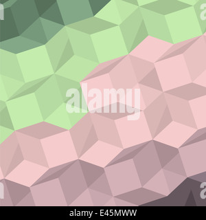 Pastell abstrakten Hintergrund mit Volumen-Formen Stockfoto