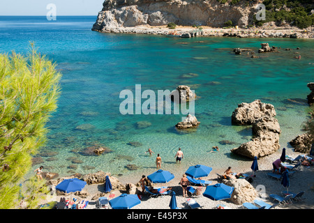 Griechenland, Rhodos, Bei Faliraki, Anthony Quinn Bay, Anthony-Quinn-Bucht Stockfoto