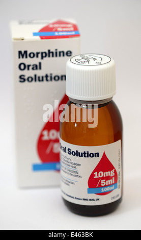 100ml Flasche liquid Morphin. Für die Behandlung von Schmerzen