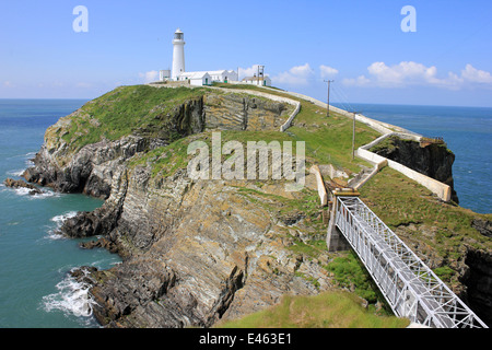 South Stack Leuchtturm, Anglesey, Wales Stockfoto