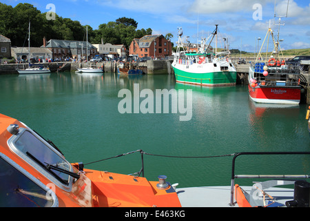 Padstow Innenhafen, Nowrth Cornwall, England, UK Stockfoto