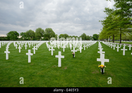 ZWEITEN Weltkrieg USA Soldatenfriedhof und Gedenkstätte in Margraten, Niederlande, Europa Stockfoto