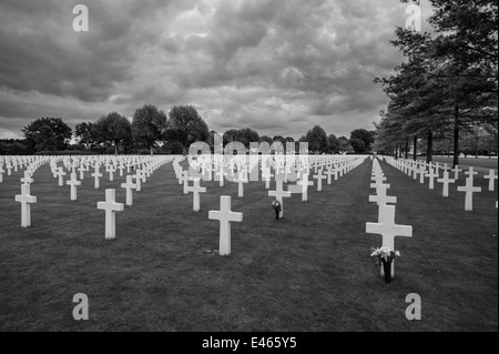 ZWEITEN Weltkrieg USA Soldatenfriedhof und Gedenkstätte in Margraten, Niederlande, Europa Stockfoto