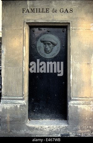 AJAXNETPHOTO. PARIS, Frankreich. - Grab von DE GAS FAMILIE - Künstler Edgar Degas, geboren 1834 starb 1917 im Friedhof von Montmartre begraben. Foto: Jonathan Eastland/AJAX Stockfoto