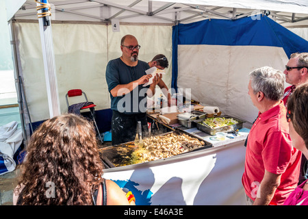 Essen Fayer, in Bolton Stadtzentrum Stockfoto