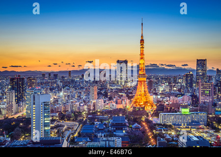Skyline von Tokyo, Japan Stockfoto