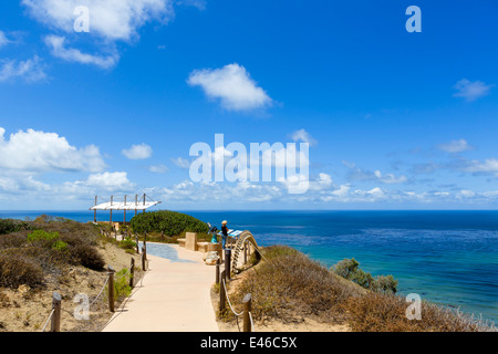 Walfang-Aussichtspunkt über dem Pazifischen Ozean von Point Loma im Cabrillo National Monument, San Diego, Kalifornien, USA Stockfoto