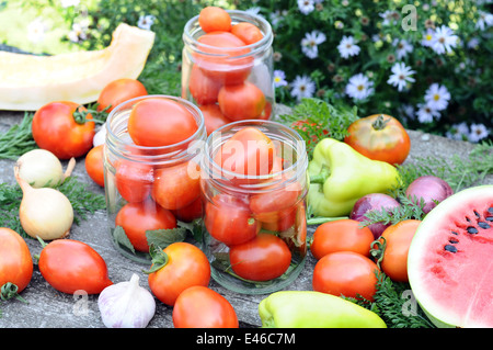 Honigwaben Bienenwachs süßen natürlichen Platte Stücke Lebensmitteltabelle stehen Holz alte Garten Open-Air niemand Blumen Gänseblümchen gelb Kamm Stockfoto