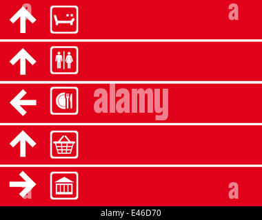 Navigation-Zeiger Stockfoto