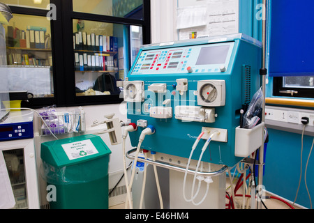 Eine Kidneydialysis Maschine in ins Niere Childrens Hospital of Wales, in Heide, Cardiff. Stockfoto