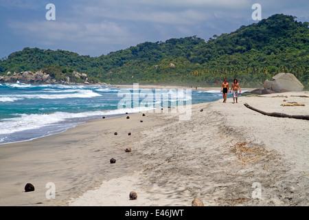 Arrecifes Strand im Tayrona National Park Stockfoto