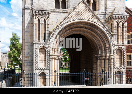 Mittelalterlichen normannischen Turm St Edmundsbury Cathedral, Suffolk, UK Stockfoto